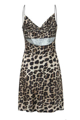 Sexy Leopard Print Fitted Short Skirt