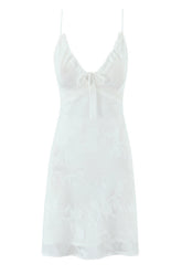 Sexy V-neck Lace Print Summer A-line Skirt